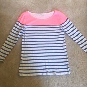 J.crew striped boatneck tee